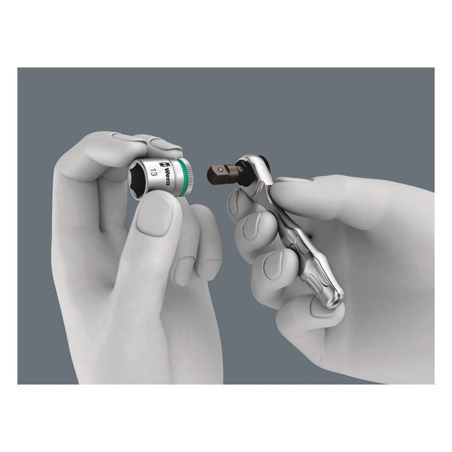 Wera Zyklop Ratchet Kit Kraftform Mini 2, 1/4" Drive Metric – Torx®; Hex (Allen Heads); Phillips…