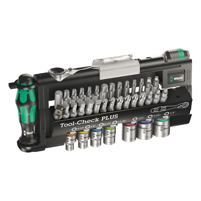 Wera Tool-Check Plus Imperial 1/4" Drive - US Sizes – Phillips; Torx®; Slotted and Hex (Allen…