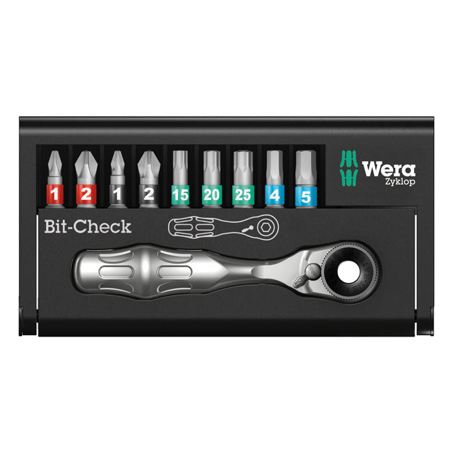 Wera Bit-Check 10 Pcs. Zyklop Mini Bitorison 1 – Phillips; Pozidriv; Torx® and Hex (Allen…