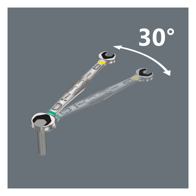 Wera Wrench Double Open End 10/13 Joker – 10 mm and 13 mm Bolts and Nuts