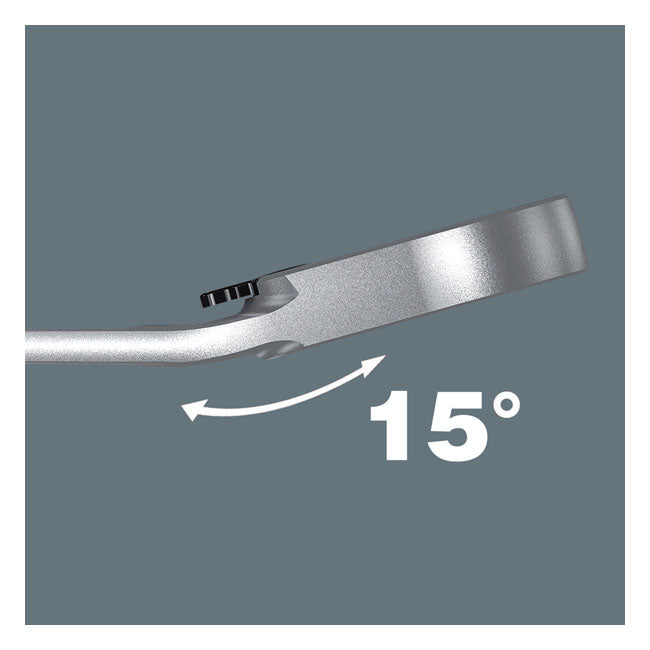 Wera Ratcheting Wrench Joker Switch Open/Box End - Metric 15 – 15 mm Bolts and Nuts