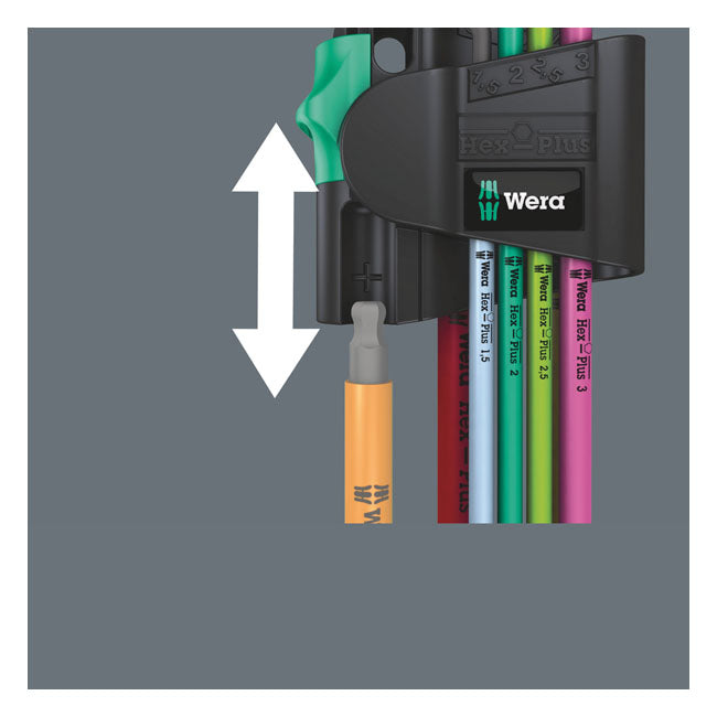 Wera Hex Key Set Multicolor Magnet - Metric – 1.5; 2.0; 2.5; 3.0; 4.0; 5.0; 6.0 Socket Head…