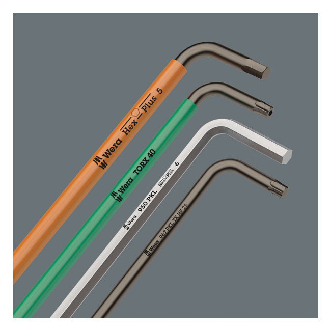 Wera Hex Key Set Blacklaser - US Sizes – 0.05"; 1/16"; 5/64"; 3/32"; 7/64"; 1/8"…