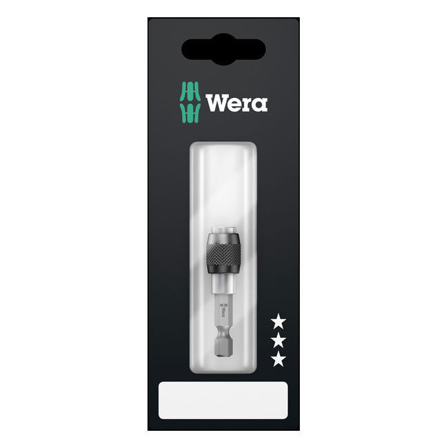 Wera 1/4" Bit Holder with Chuck – 1/4" Drive Din ISO 1173-C 6.3 Bits