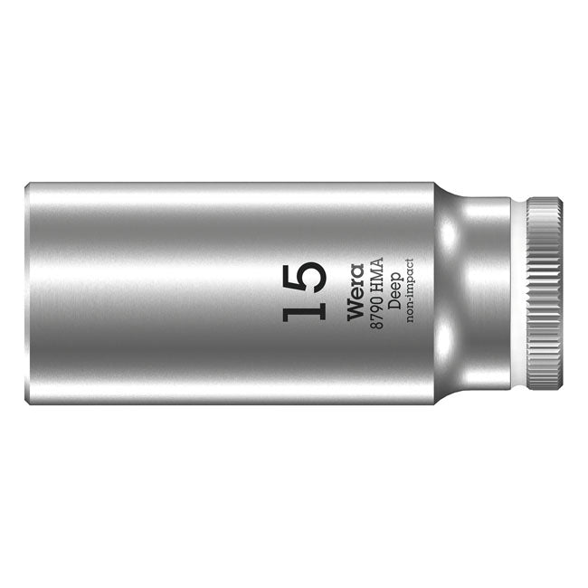 Wera Deep Socket Size 15 mm – 1/4" Drive
