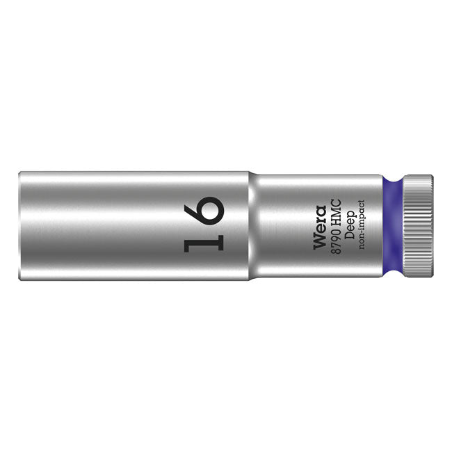 Wera Deep Socket Size 16 mm – 1/2" Drive