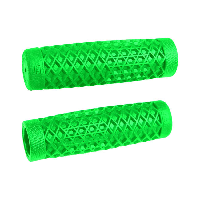 Odi Vans/Cult, Waffle Grips 1'''' (25 mm), Green – 1974–2025 H-D with 1" Diameter Grip Area