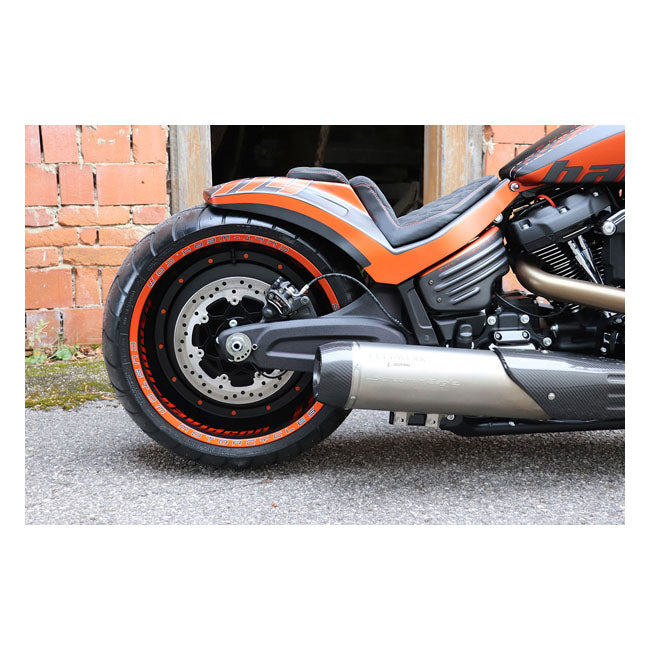 Cult-Werk Softail Wide Fender Kit ''Racing''. 2-Up Seat – 2019–2020 Softail Fxdrs 114