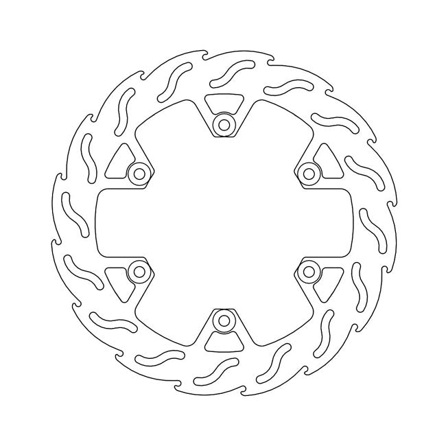 Moto-Master Flame Series Fixed Brake Rotor – Front Left: YAMAHA: 1986–1988 FZ 750…