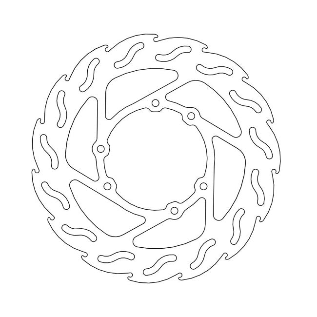 Moto-Master Flame Series Fixed Brake Rotor – Front Left: YAMAHA: 1985–1988 TT 600 N…