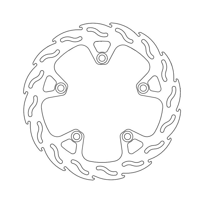 Moto-Master Flame Series Fixed Brake Rotor – Front Right: Suzuki: 09-Up Burgman 400 Z…