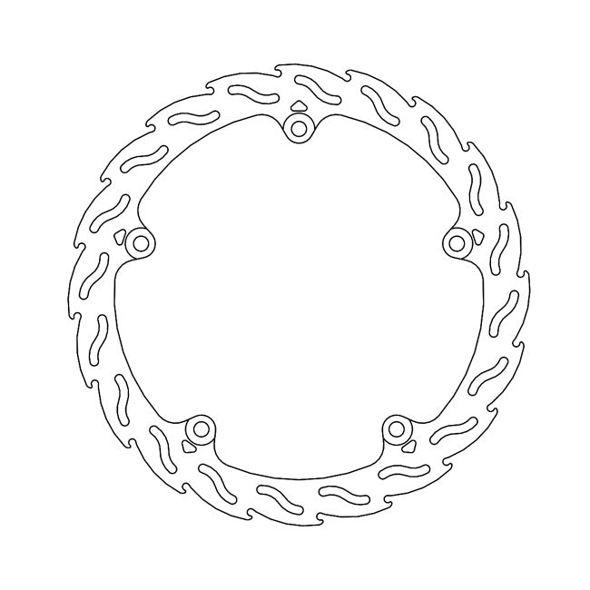 Moto-Master Flame Series Fixed Brake Rotor – Front Right: HONDA: 14 CTX 700 D DCT…