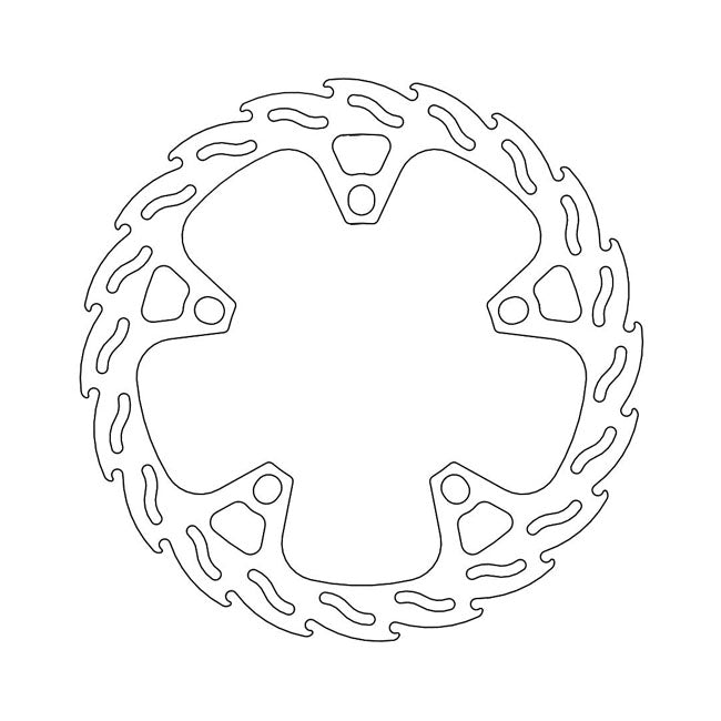 Moto-Master Flame Series Fixed Brake Rotor – Front Right: Aprilia: 12-Up SRV 850…