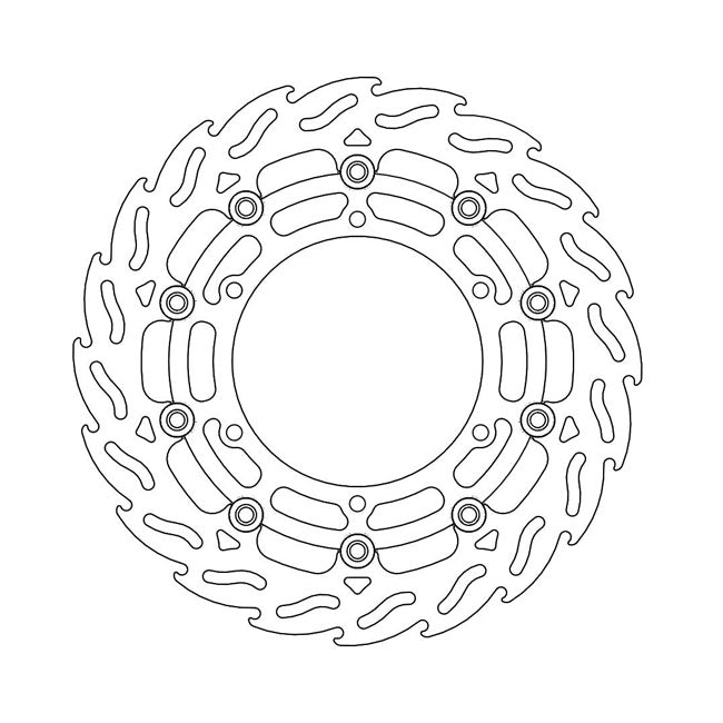 Moto-Master Flame Series Floating Brake Rotor – Front Left: YAMAHA: 2002–2006 BT 1100…
