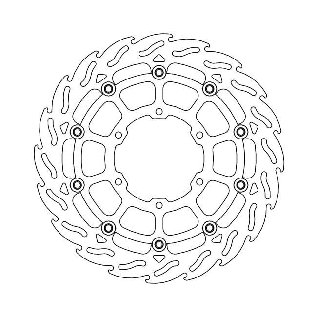 Moto-Master Flame Series Floating Brake Rotor – Front Left: SUZUKI: 2017–2022 GSX-R 1000…