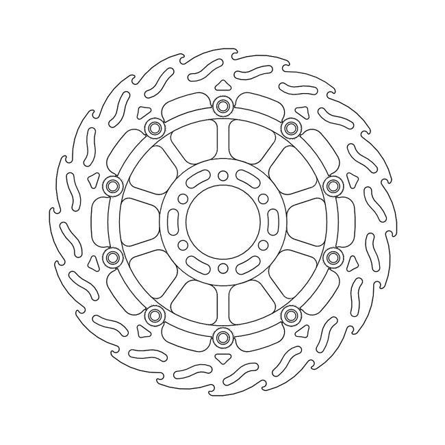 Moto-Master Flame Series Floating Brake Rotor – Front Left: DUCATI: 1990–1991 PASO 907…