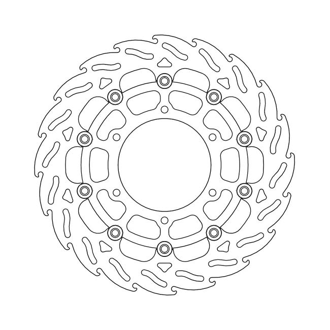 Moto-Master Flame Series Floating Brake Rotor – Front Right: SUZUKI: 2021–2022 GSX-S 950…