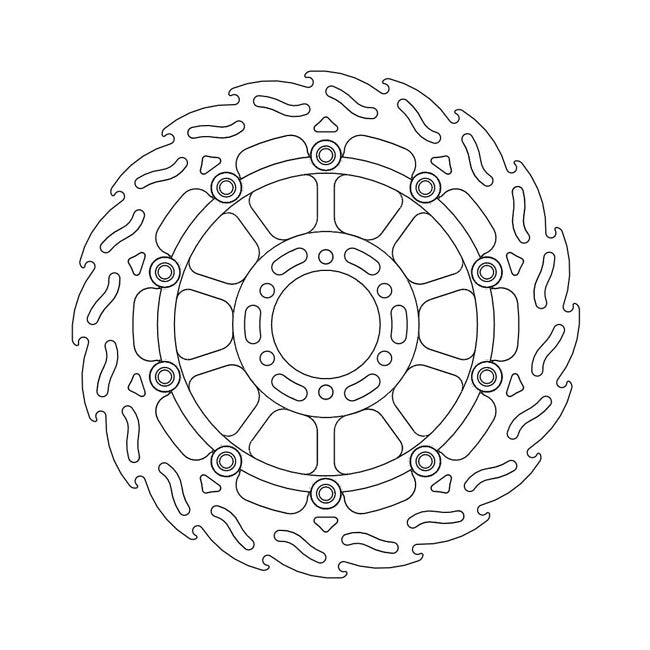 Moto-Master Flame Series Floating Brake Rotor – Front Right: DUCATI: 1990–1991 PASO 907…
