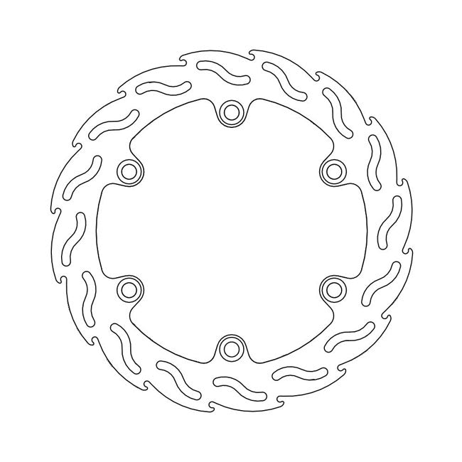 Moto-Master Flame Series Brake Rotor – Rear: HONDA: 17 CB 1100 RS (Cast…