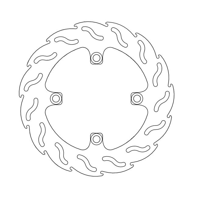Moto-Master Flame Series Brake Rotor – Rear: KAWASAKI: 2000–2003; 2004–2007…