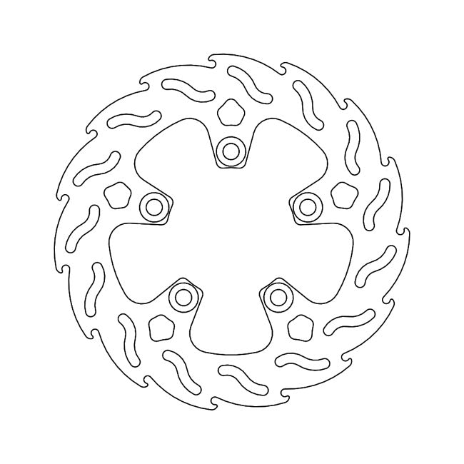 Moto-Master Flame Series Brake Rotor – Rear: KAWASAKI: 1996–2003 ZX-7R Ninja…