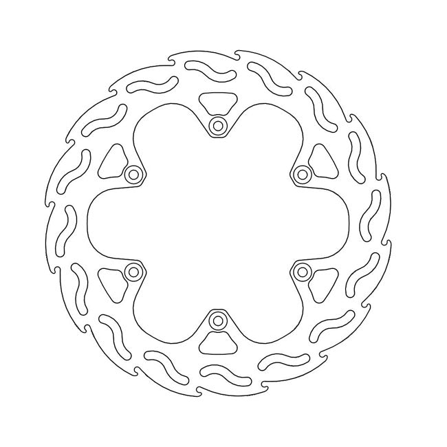 Moto-Master Flame Series Brake Rotor – Rear: SUZUKI: 05 DR-Z 400 SM