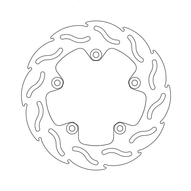 Moto-Master Flame Series Brake Rotor – Rear: APRILIA: 09 Mana 850 GT; 2007–2009…