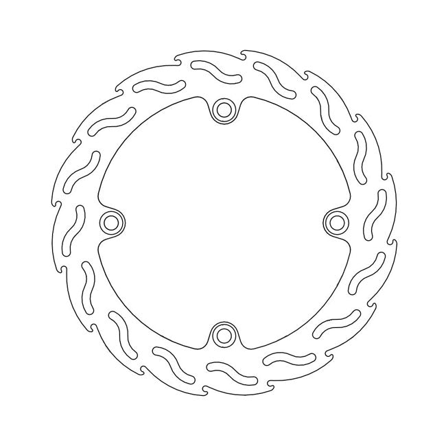 Moto-Master Flame Series Brake Rotor – Rear: HONDA: 1999–2002 XL 1000 Varadero…