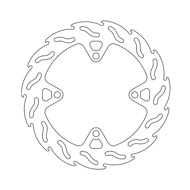 Moto-Master Flame Series Brake Rotor – Rear: KAWASAKI: 2015–2016 Versys 1000…