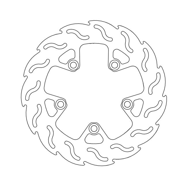 Moto-Master Flame Series Brake Rotor – Rear: KAWASAKI: 1997–2000 ZRX 1100…