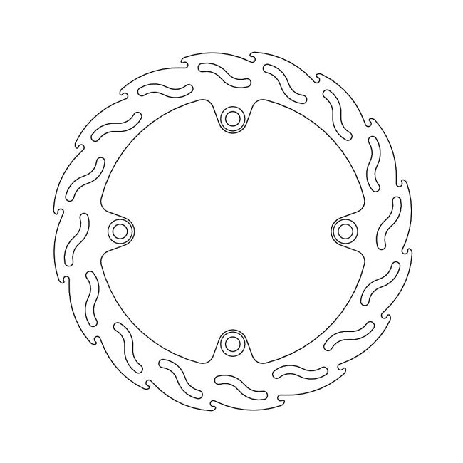 Moto-Master Flame Series Brake Rotor – Rear: KAWASAKI: 2004–2007 KLV 1000 Rear:…