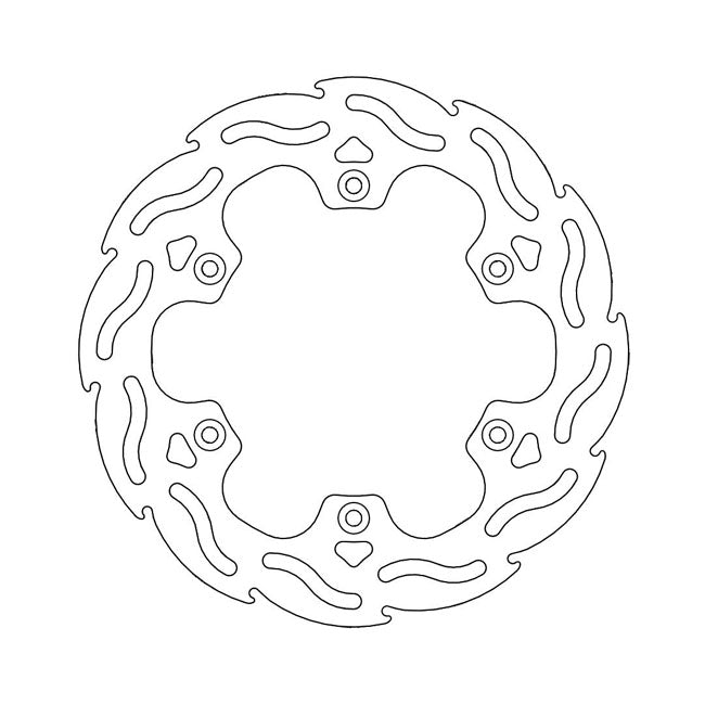 Moto-Master Flame Series Brake Rotor – Rear: YAMAHA: 1993–2004 TT 600 R