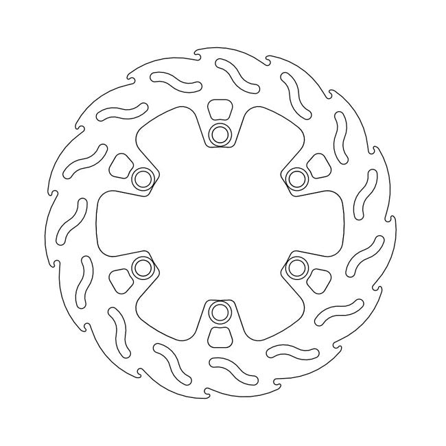 Moto-Master Flame Series Brake Rotor – Rear: Kawasaki: 1993–2003 KLX 650 R…