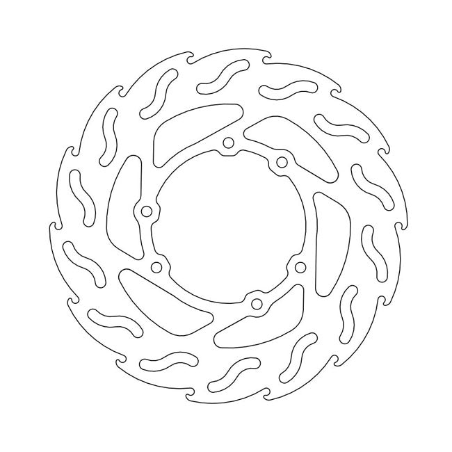 Moto-Master Flame Series Brake Rotor – Rear: YAMAHA: 1990–1994; 1995–2003 XT…
