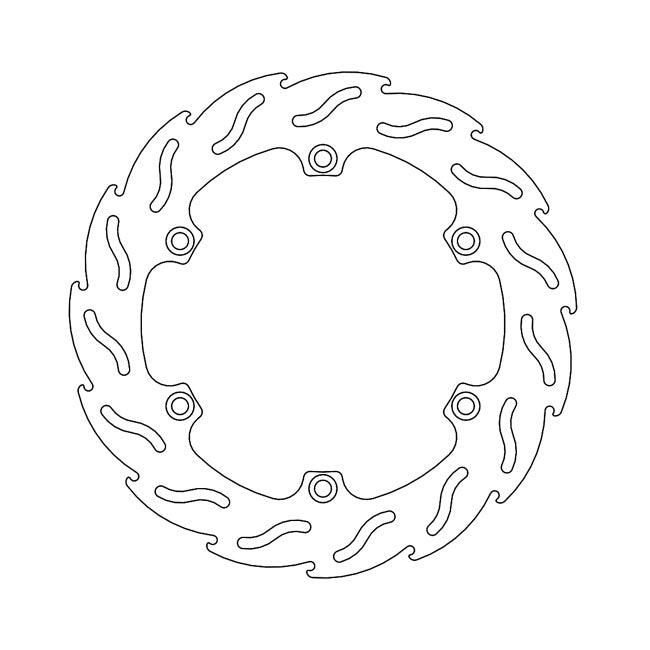 Moto-Master Flame Series Brake Rotor – Rear: HONDA: 14 CTX 1300 (ABS)…