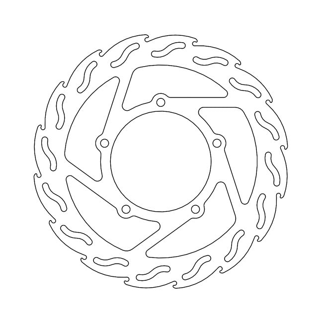Moto-Master Flame Series Brake Rotor – Rear: APRILIA: 2010–2016 Mana 850 GT…