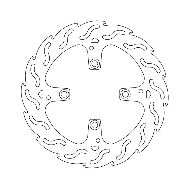 Moto-Master Flame Series Brake Rotor – Rear: DUCATI: 2009–2013 Streetfighter…