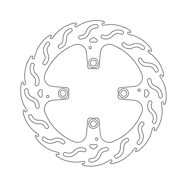 Moto-Master Flame Series Brake Rotor – Rear: DUCATI: 2006–2010 D16RR…