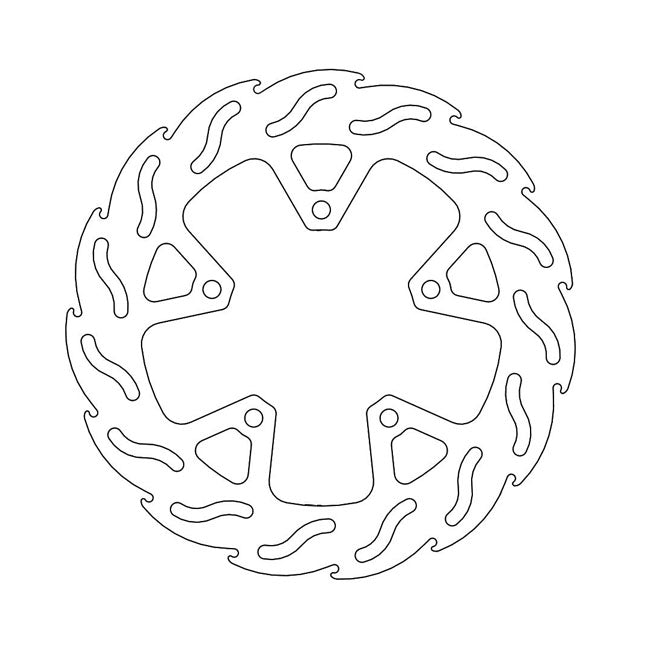Moto-Master Flame Series Brake Rotor – Rear: KTM: 2016–2022 1290 Superduke GT…