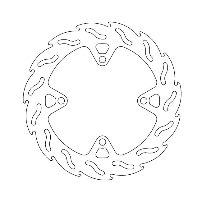 Moto-Master Flame Series Brake Rotor – Rear: KAWASAKI: 2020–2022 Ninja 1000 SX…
