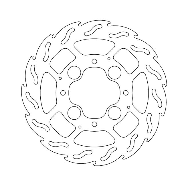 Moto-Master Flame Series Brake Rotor – Rear: HONDA: 2008–2016 CB 1000 RA (ABS)…