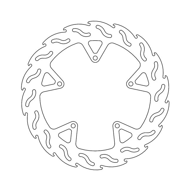 Moto-Master Flame Series Brake Rotor – Rear: YAMAHA: 2009–2016 V-Max 1680 (ABS)