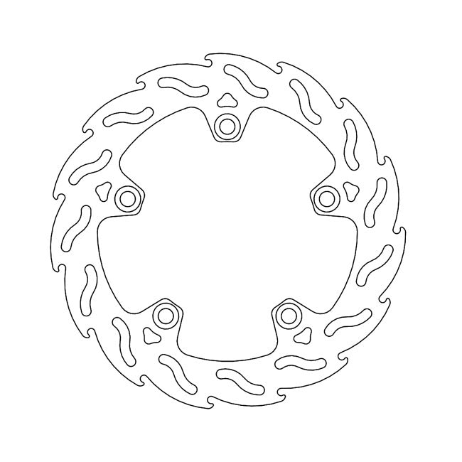 Moto-Master Flame Series Brake Rotor – Rear: SUZUKI: 2007–2012 SV 650 S (ABS)…