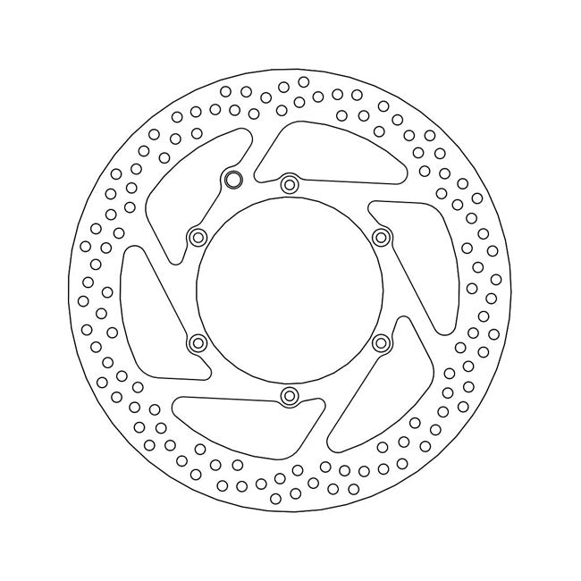 Moto-Master Halo Series Fixed Brake Rotor – Front Left: KTM: 2003–2006 950 Adventure
