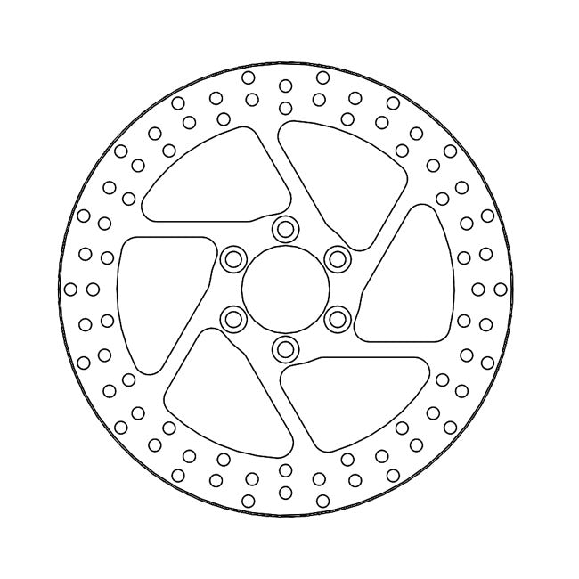 Moto-Master Halo Series Fixed Brake Rotor – Front Right: SUZUKI: 1995–1997 Intruder…
