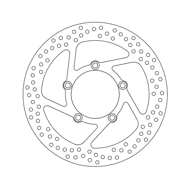 Moto-Master Halo Series Fixed Brake Rotor – Front Right: SUZUKI: 87 VS 1400 Intruder
