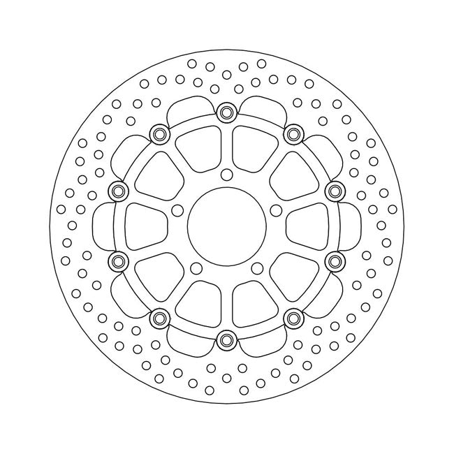 Moto-Master Halo Series Floating Brake Rotor – Front Left: KAWASAKI: 2004–2007 KLV 1000…