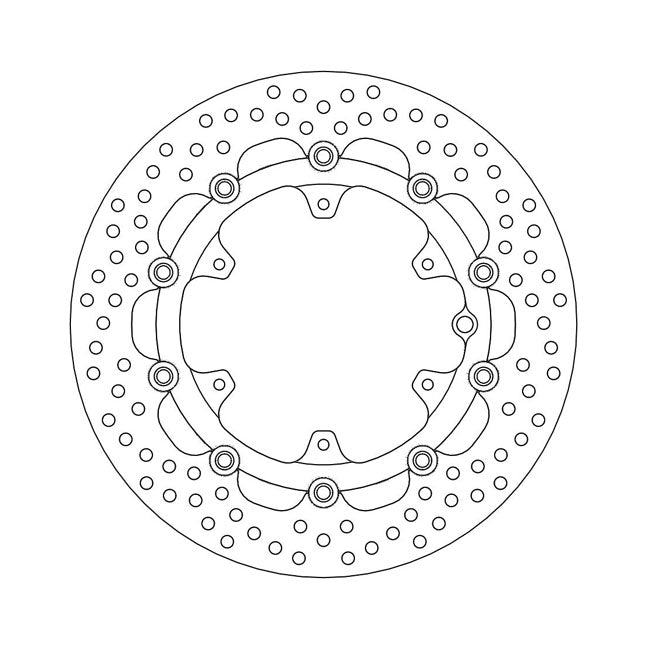 Moto-Master Halo Series Floating Brake Rotor – Front Left: KTM: 2008–2010 690 Enduro…