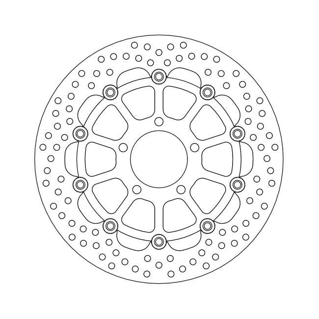 Moto-Master Halo Series Floating Brake Rotor – Front Left: SUZUKI: 2004–2005 GSX-R 600…