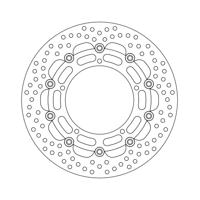 Moto-Master Halo Series Floating Brake Rotor – Front Left: YAMAHA: 2004–2007 FZ6 600…